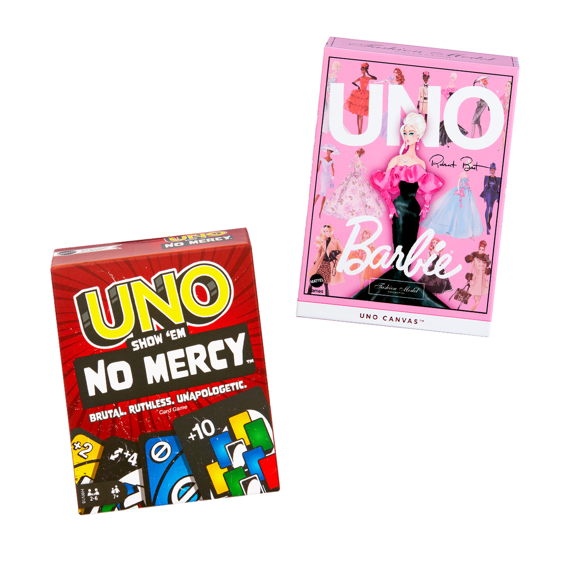 Bundle: Ultimate Uno Canvas Barbie & Uno Show 'Em No Mercy