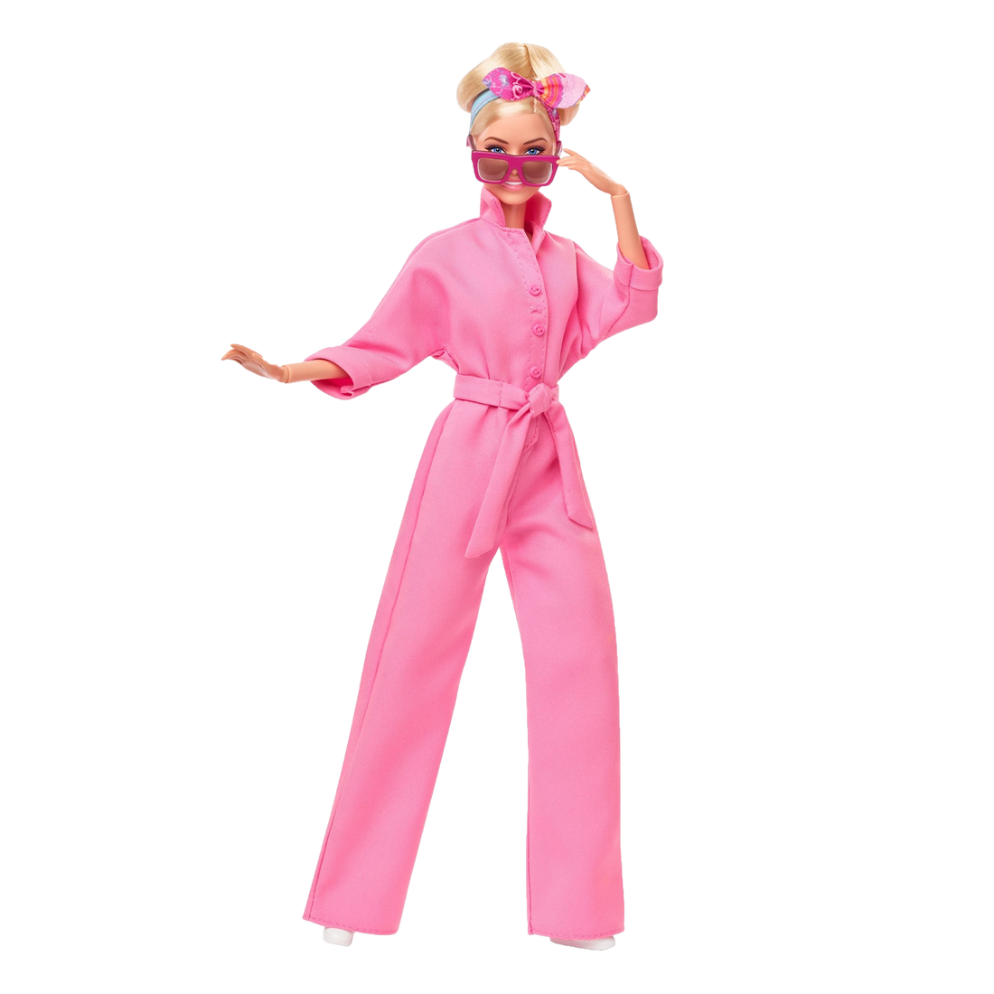Barbie Movie Margot Robbie Doll In Pink Power Jumpsuit