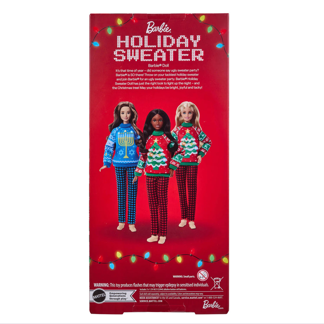Bundle: Barbie Holiday Sweater - 3 Dolls