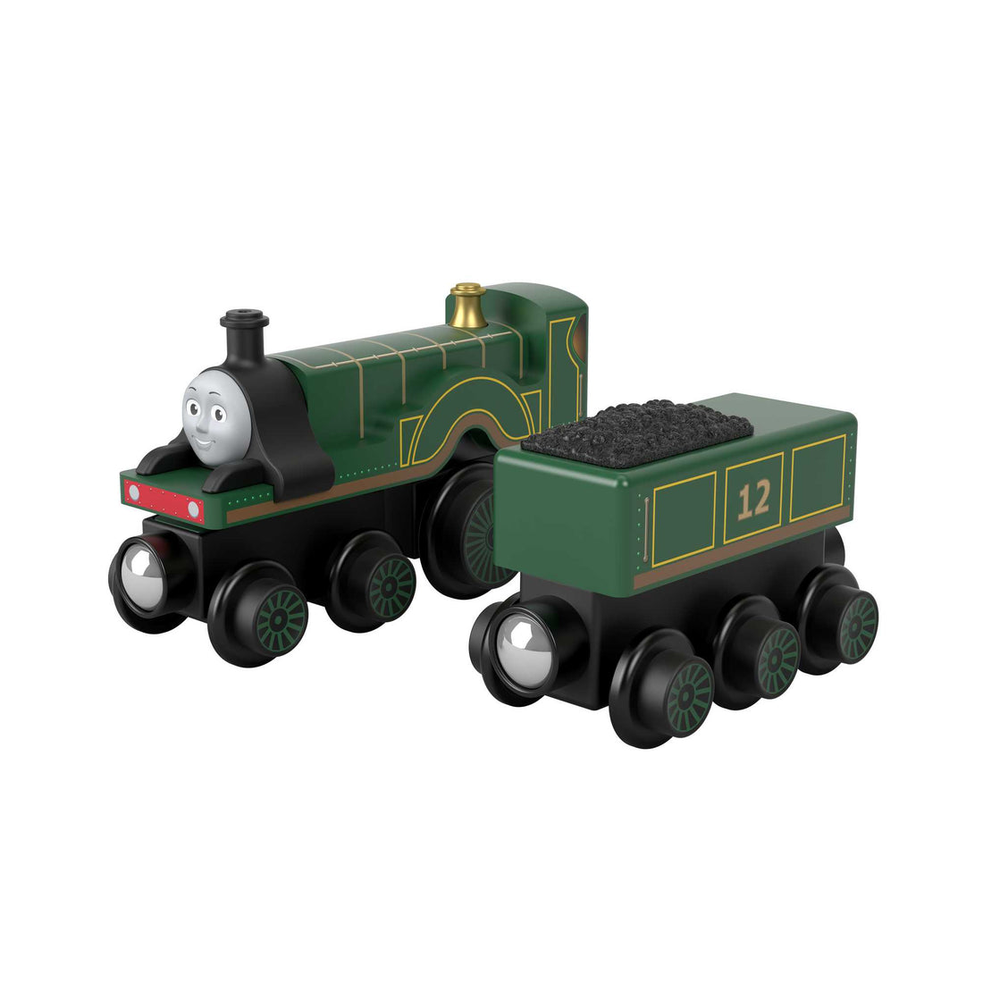 Fisher-Price Thomas & Friends Wooden Railway Emily Engine and Coal-Car