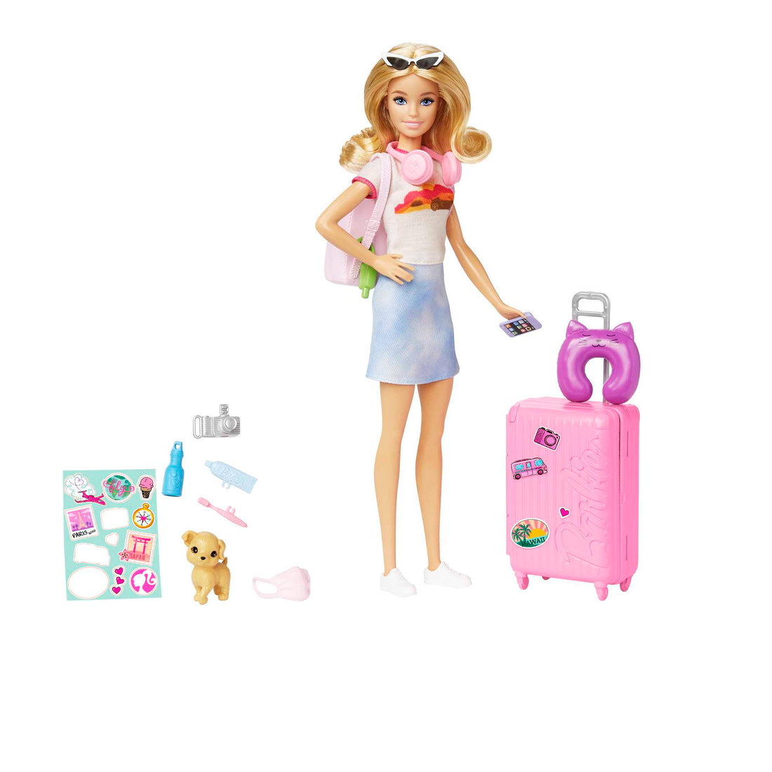 Barbie Malibu Doll Travel Set