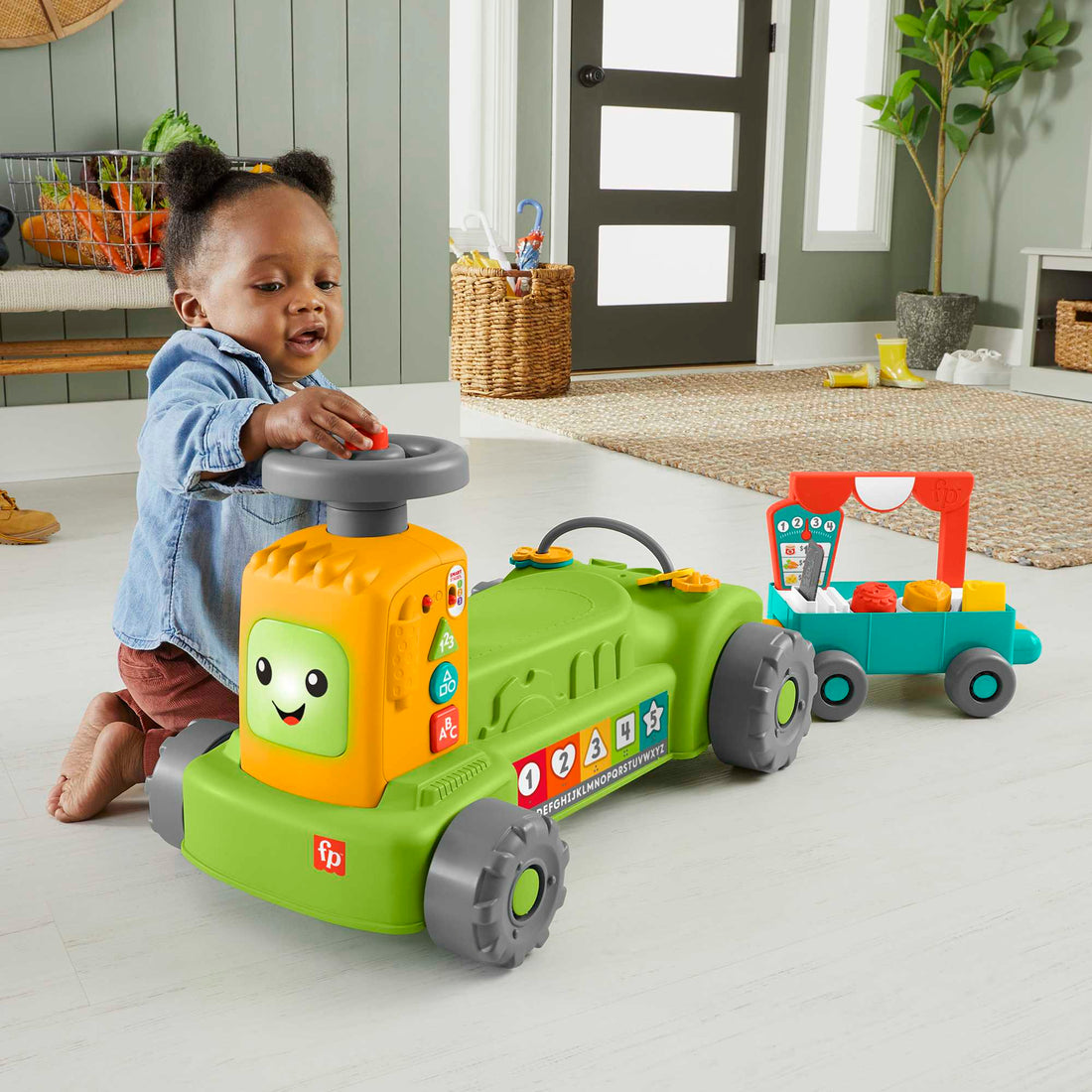 Fisher-Price Laugh & Learn 4-in-1 Farm to Market Tractor
