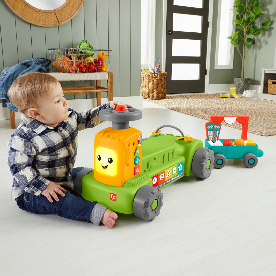 Fisher-Price Laugh & Learn 4-in-1 Farm to Market Tractor