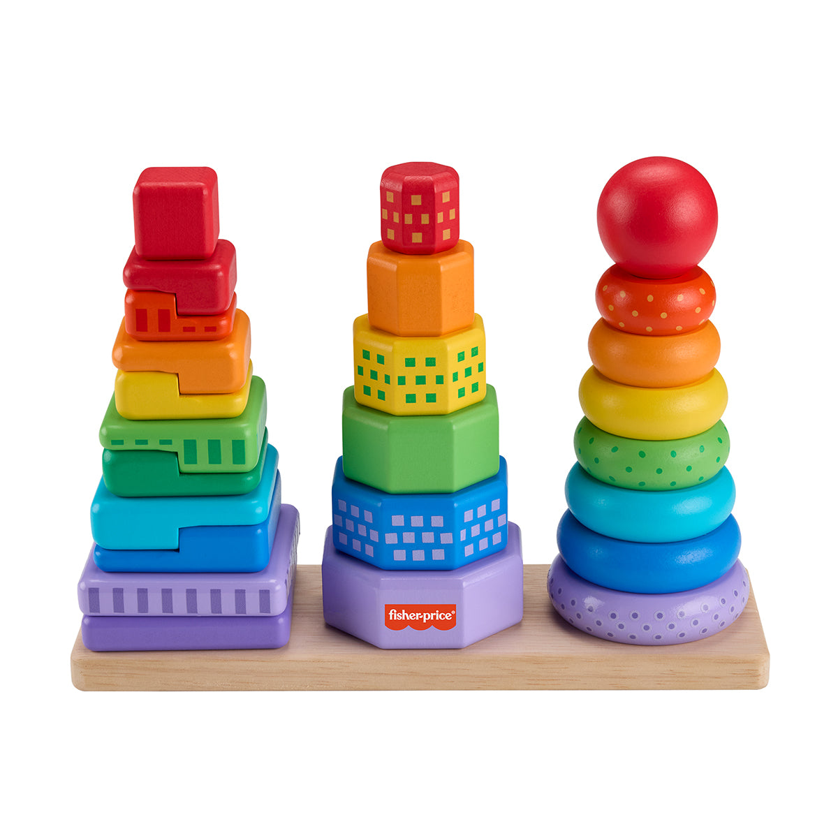 Fisher-Price Wooden Stacking Shape Sorter