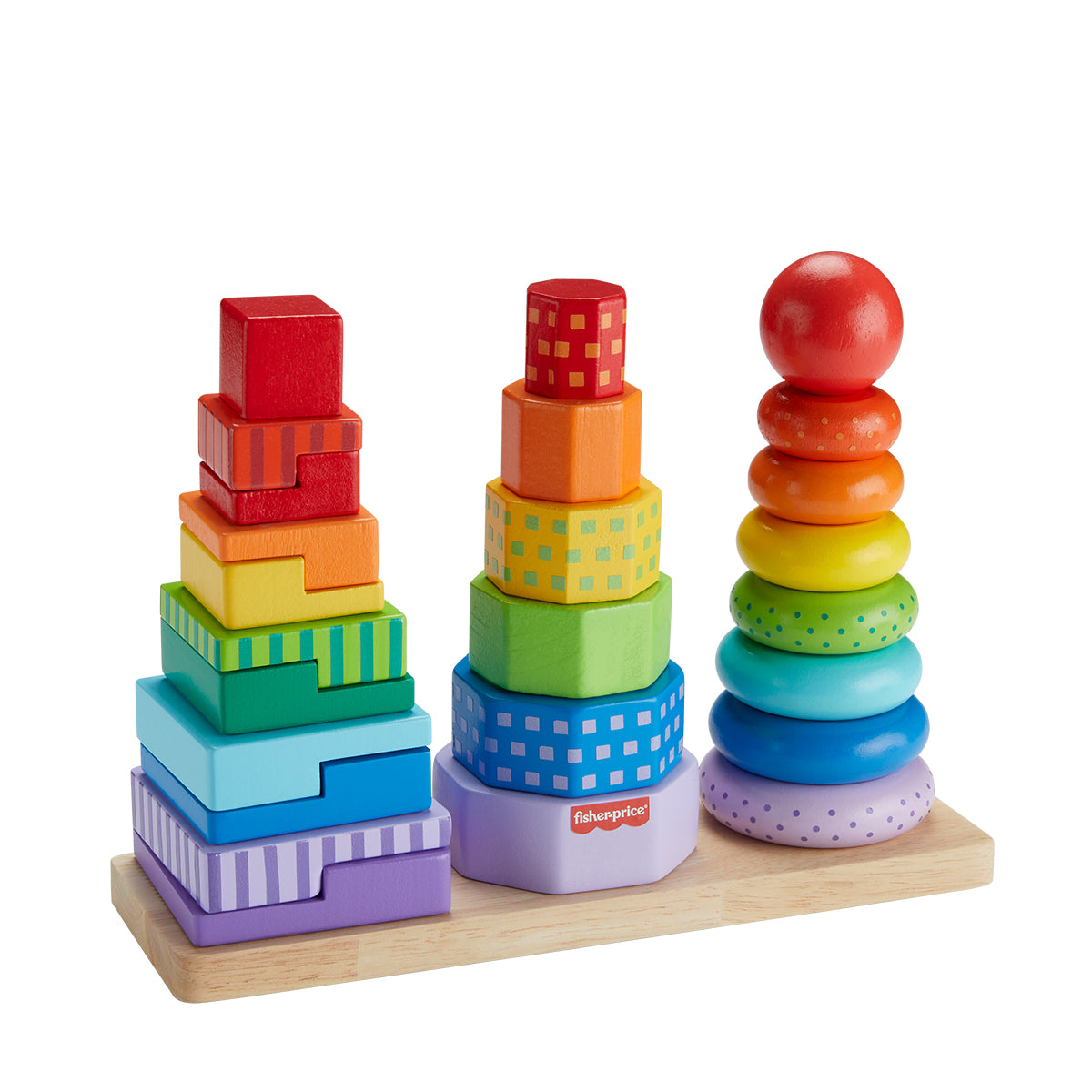 Fisher-Price Wooden Stacking Shape Sorter