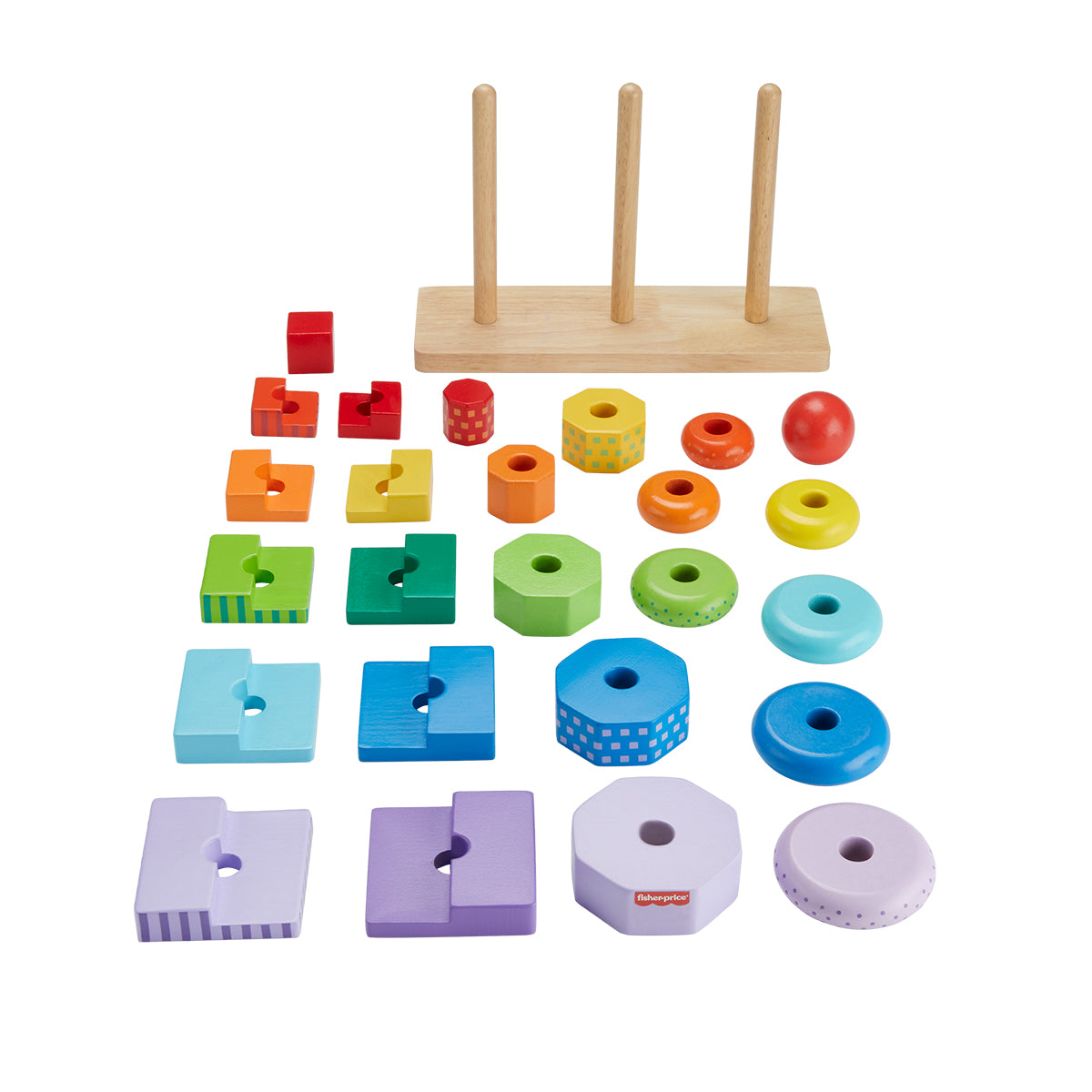 Fisher-Price Wooden Stacking Shape Sorter