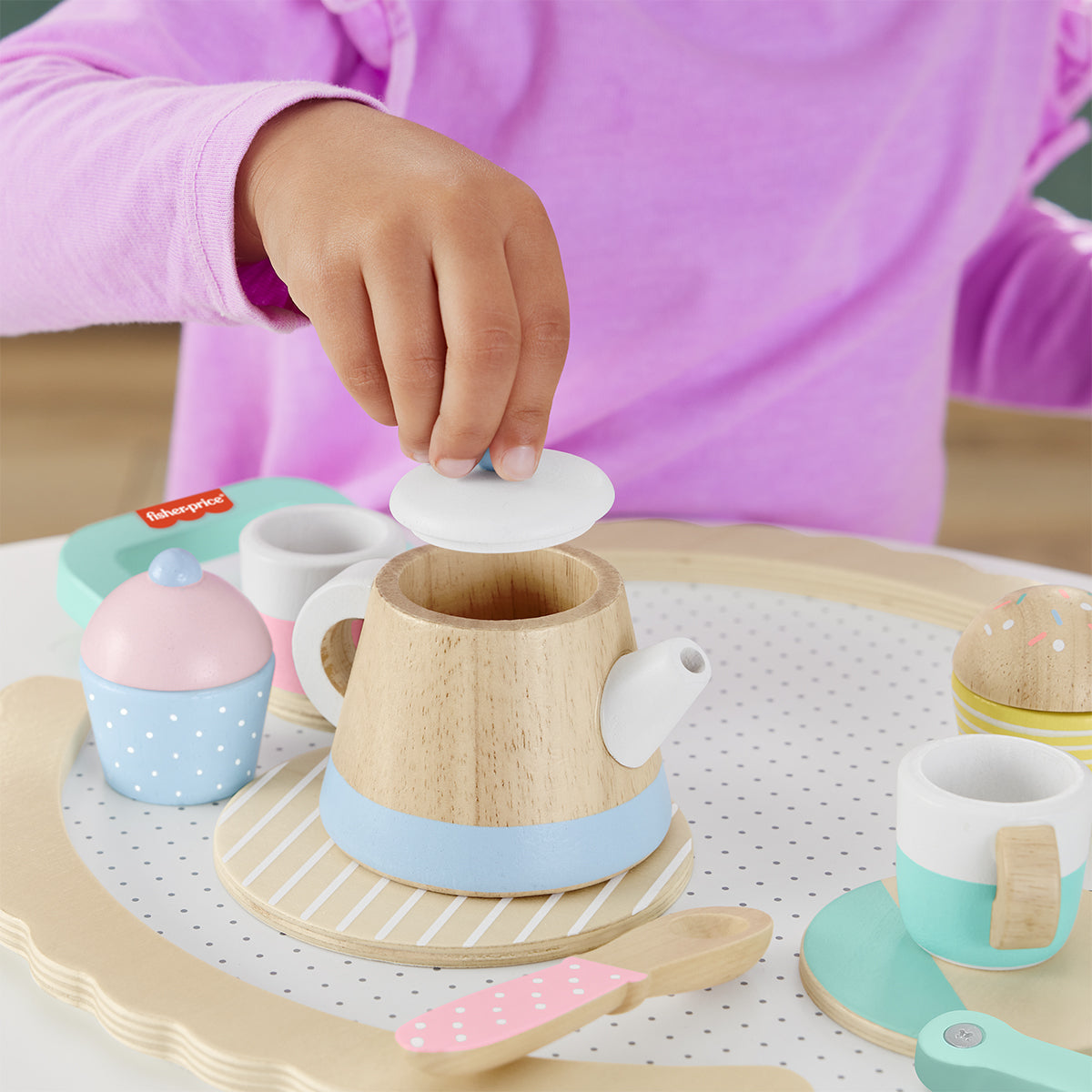 Fisher Price Wooden Tea Set Shop Mattel Australia