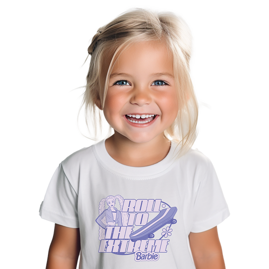 Barbie Roll To The Extreme Toddler White Tee