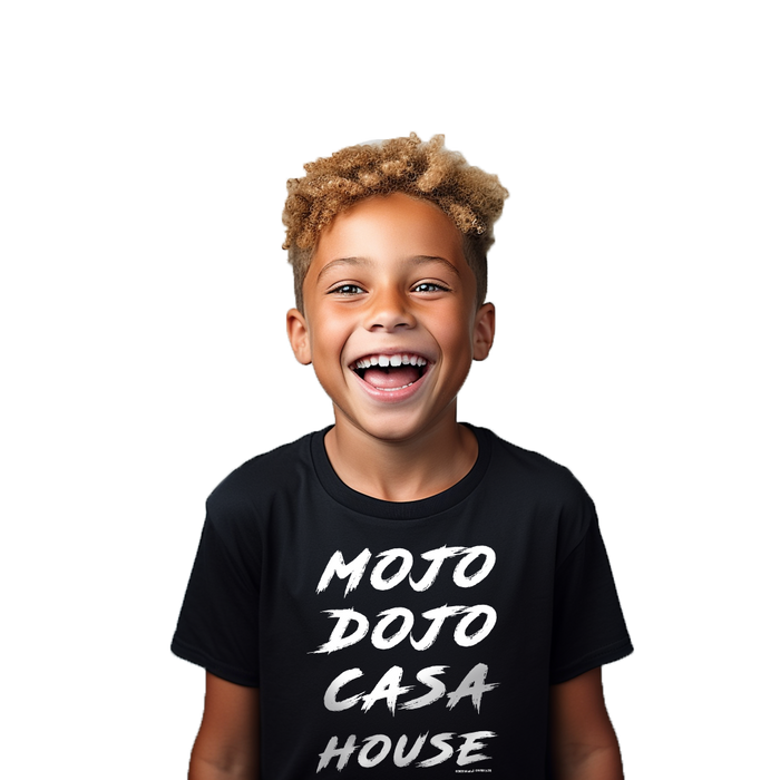 Mojo Dojo Casa House Boys Black Tee ©2023 Mattel. ©WBEI (s23)