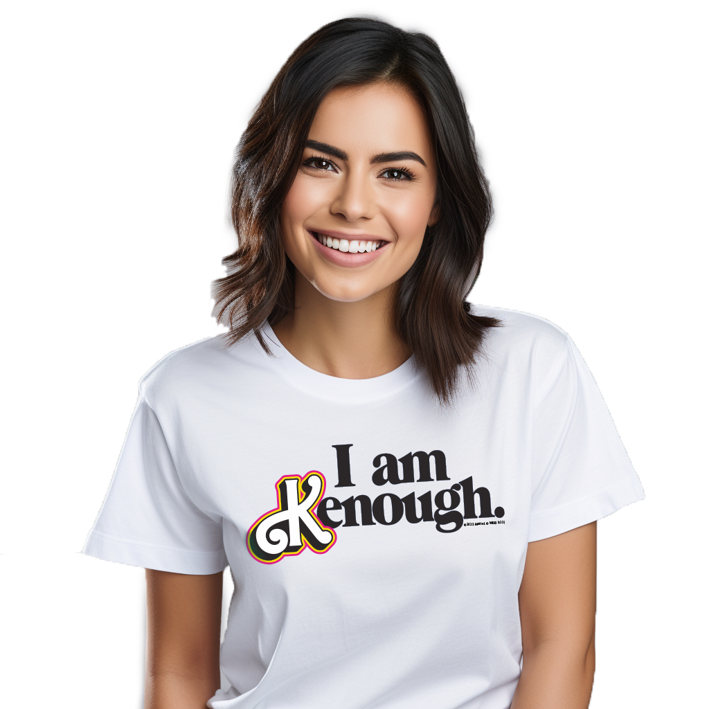 I am Kenough Women’s White Tee ©2023 Mattel. ©WBEI (s23)