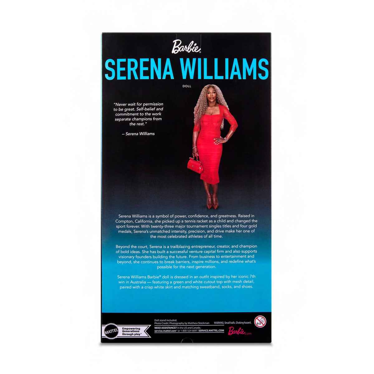 Barbie Signature Role Models Serena Williams Barbie Doll