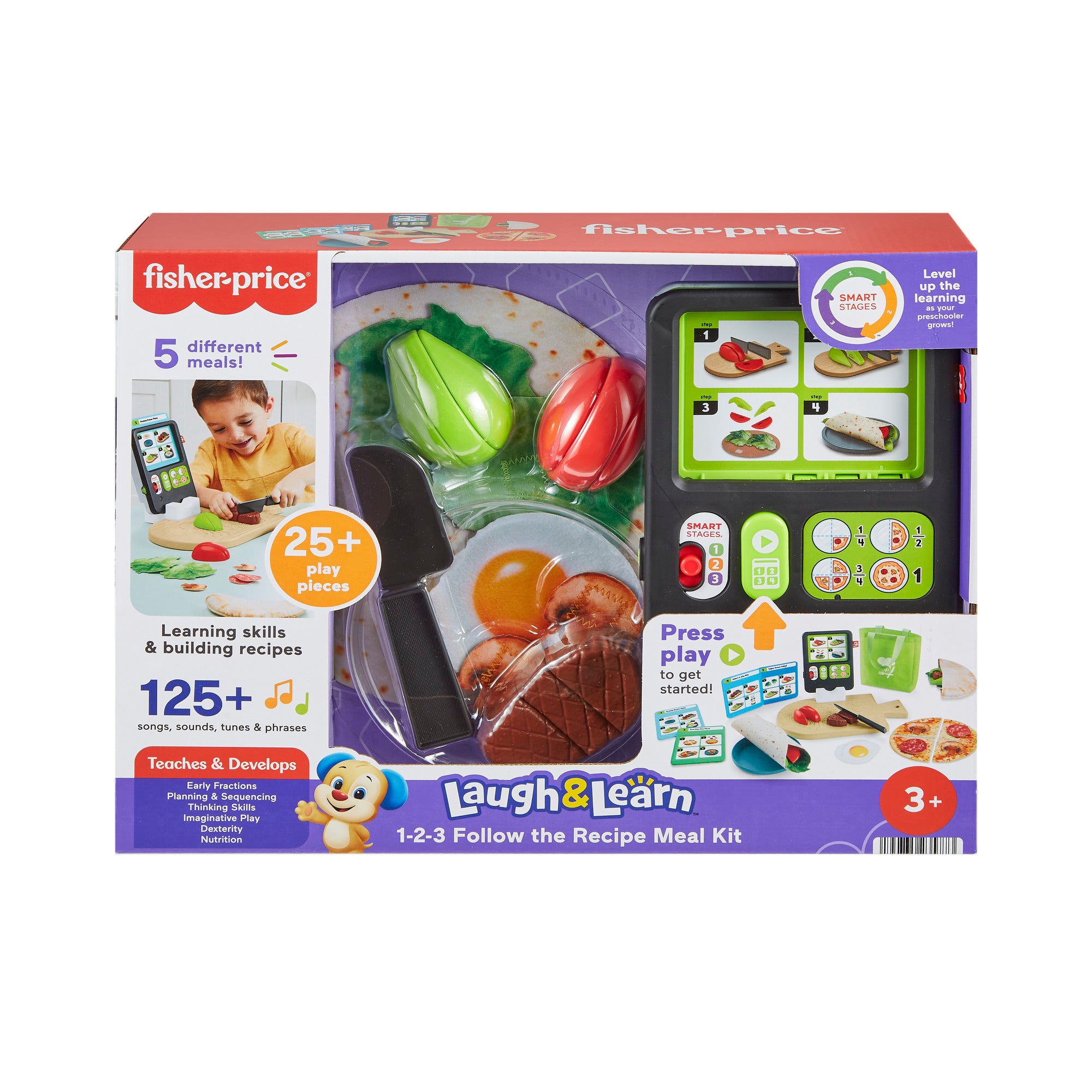 Fisher Price Laugh Learn 1 2 3 Follow the Recipe Meal Kit