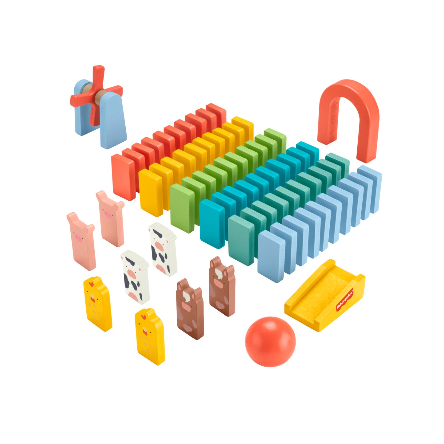 Fisher-Price Wooden Domino Run Playset