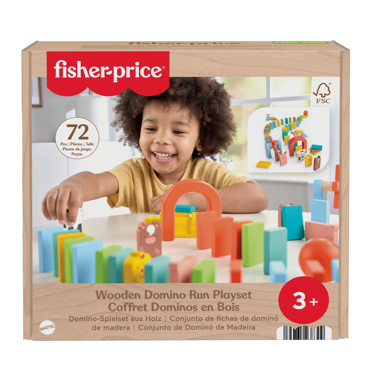 Fisher-Price Wooden Domino Run Playset