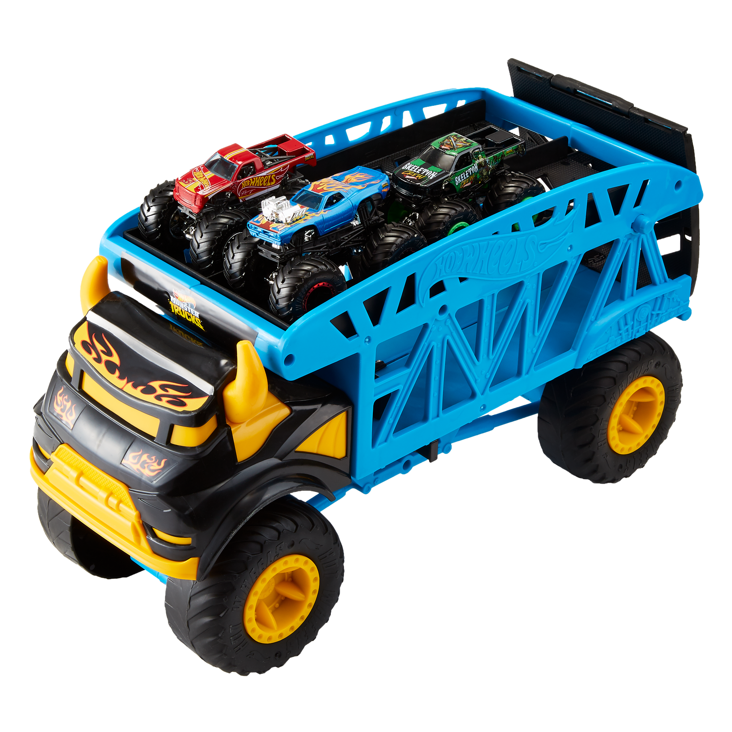 Mattel Hot Wheels Monster Trucks Monster Mover - myToys Hot Wheels Monster Trucks Monster Mover+3 Trucks Vehicle – Shop Mattel