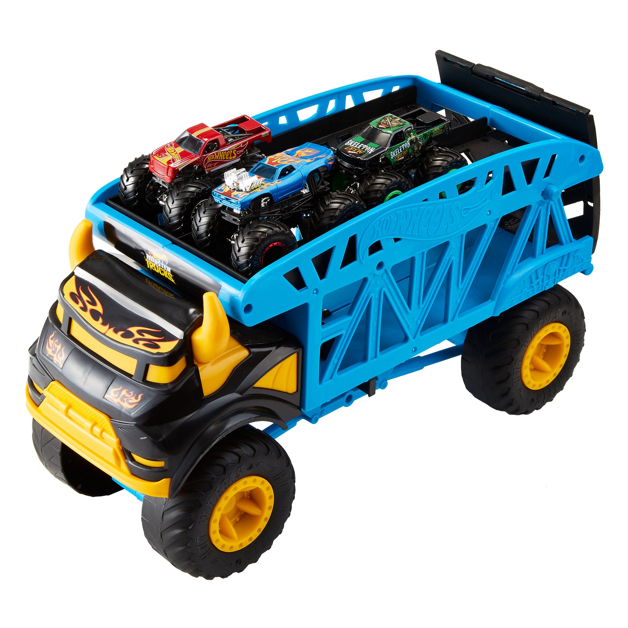 Hot Wheels Monster Trucks Monster Mover+3 Trucks Vehicle – Shop
