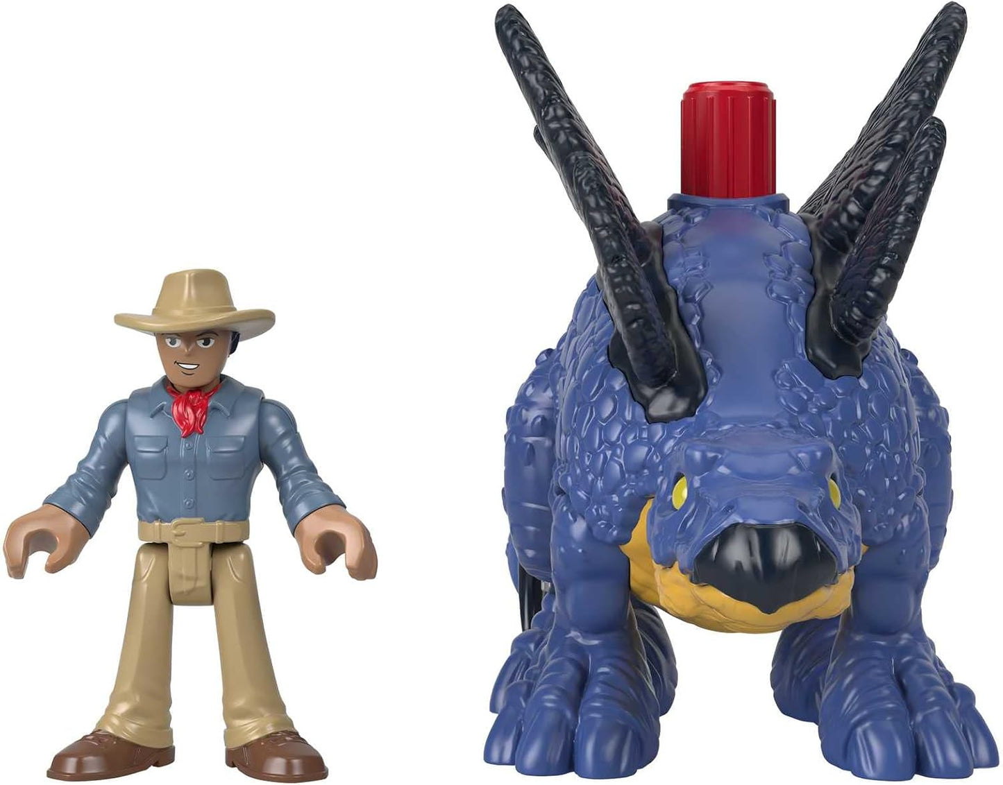 Imaginext Jurassic World Dominion Stegosaurus Dinosaur & Dr. Grant Poseable Figure Set