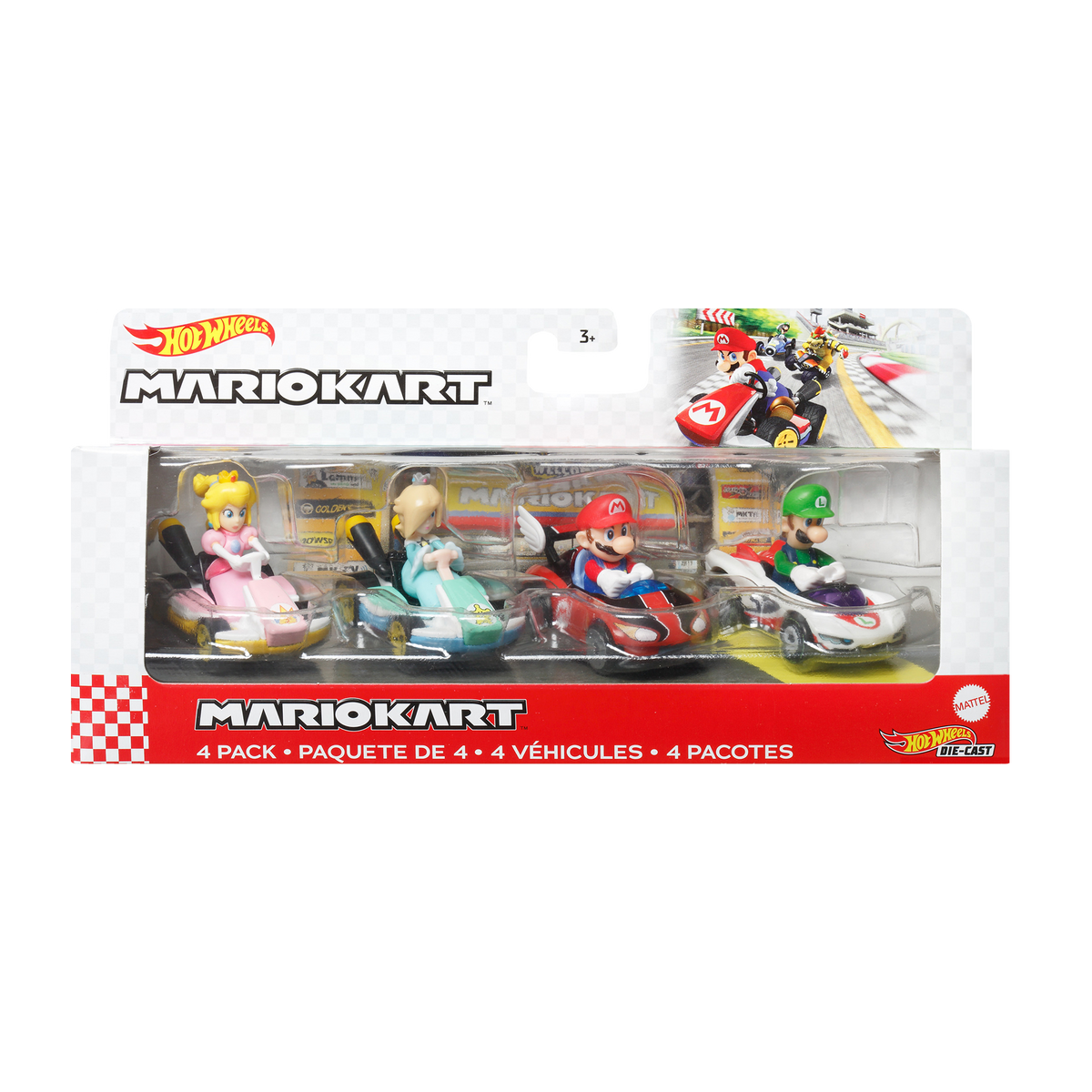 HOT WHEELS MARIO KART 4 Pack - Assorted*