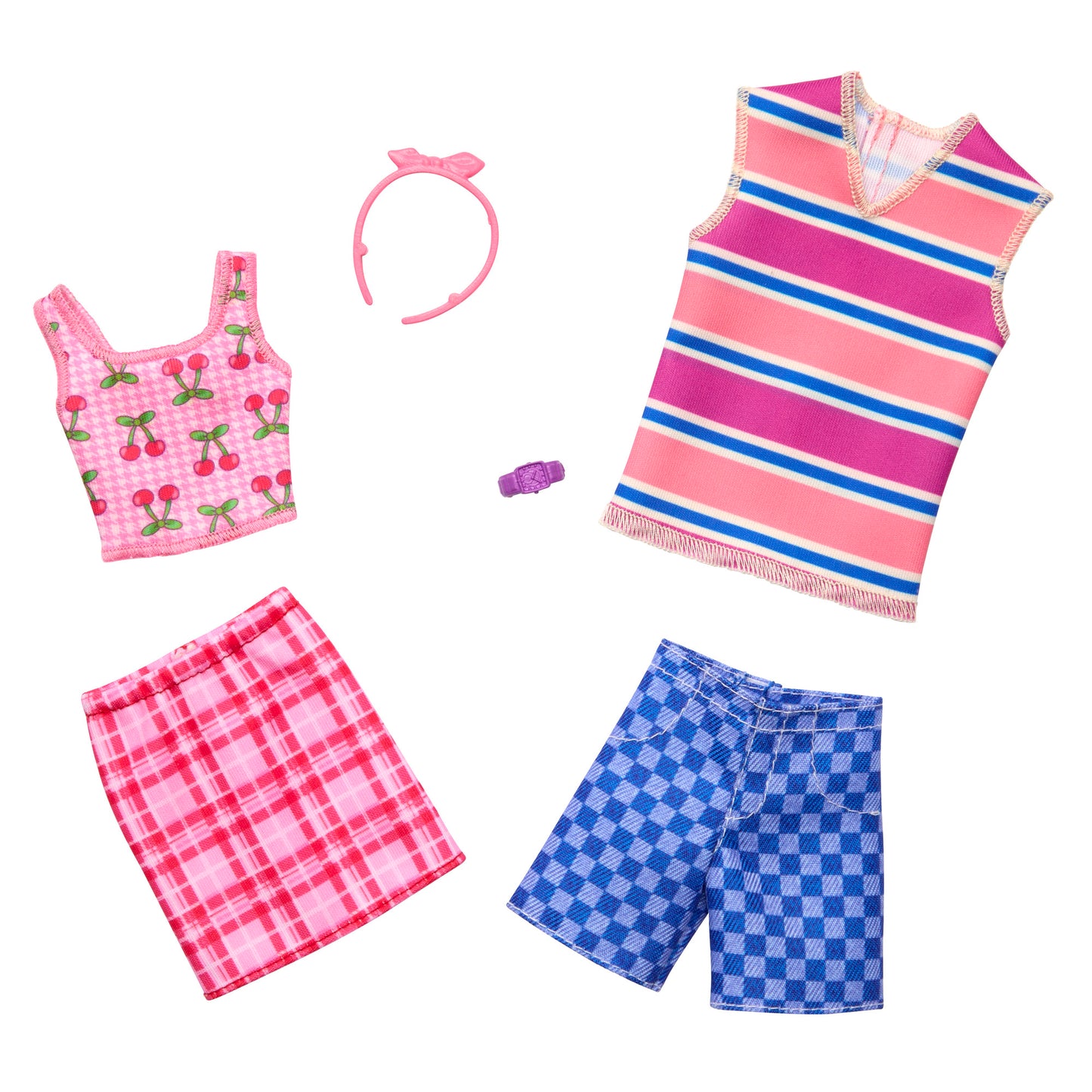 Barbie Colourful Fashion Clothes & Accessories Sets, Assorted