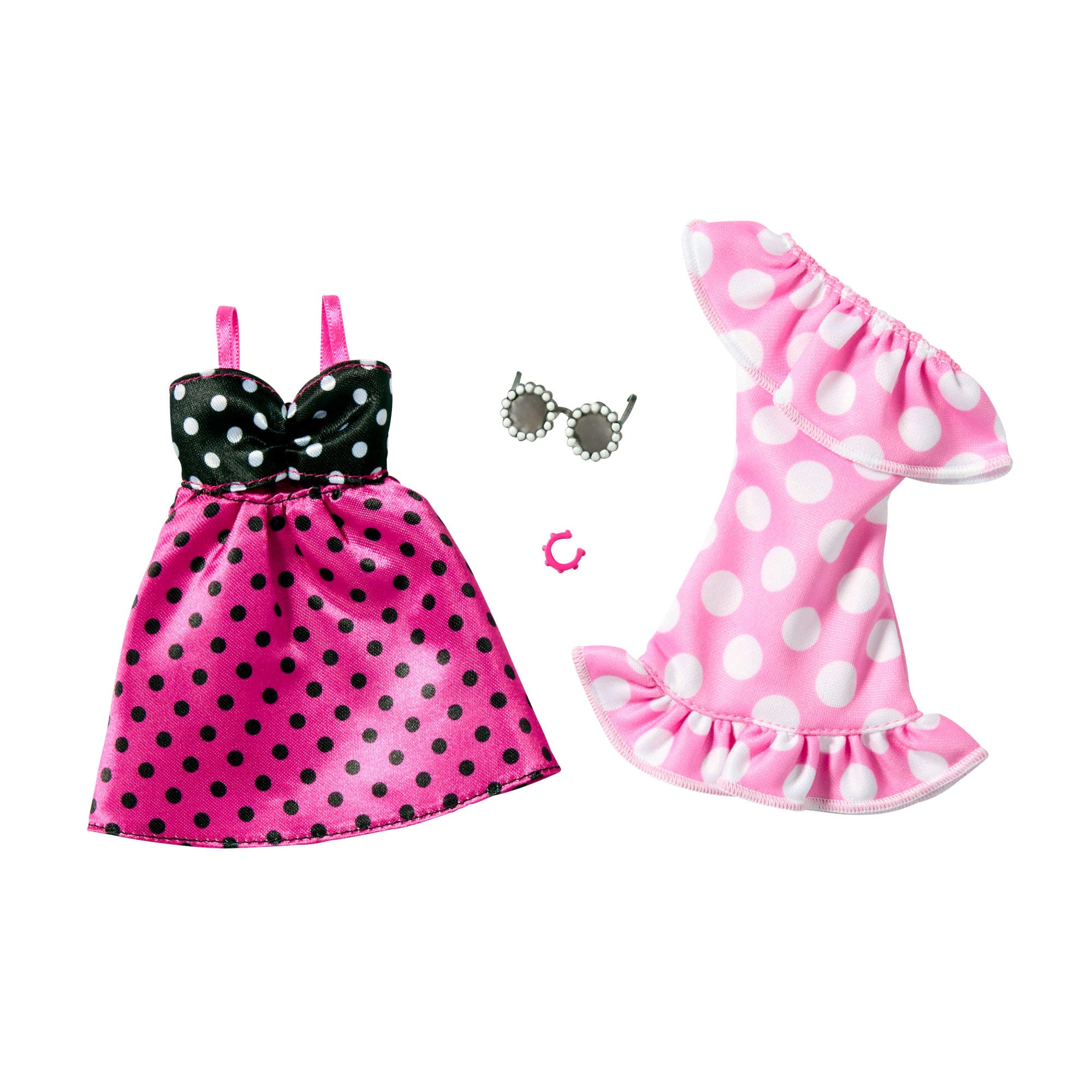 strapless open back dress Barbie Fashions 2 Pack