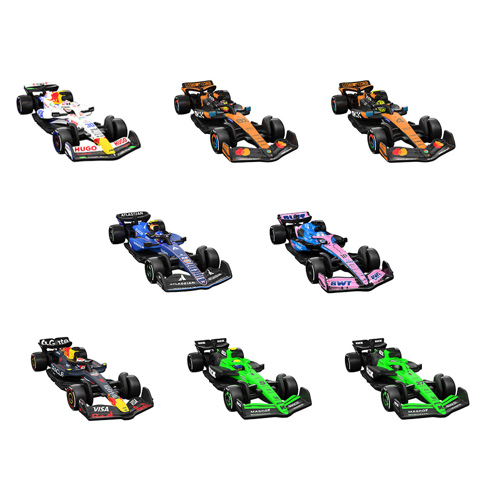 Bundle: Hot Wheels Formula 1 Collectible Team Cars - 8 Cars