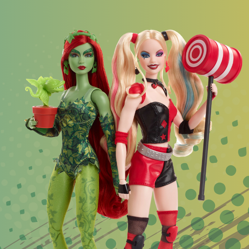 Bundle: Barbie Signature Harley Quinn Doll + Poison Ivy Doll