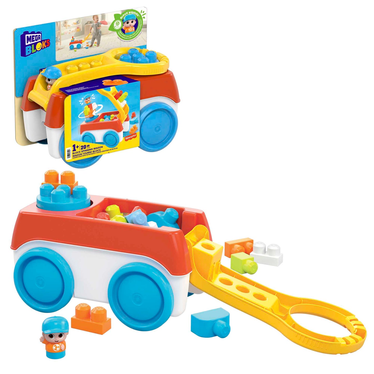 MEGA BLOKS  Block Spinning Wagon