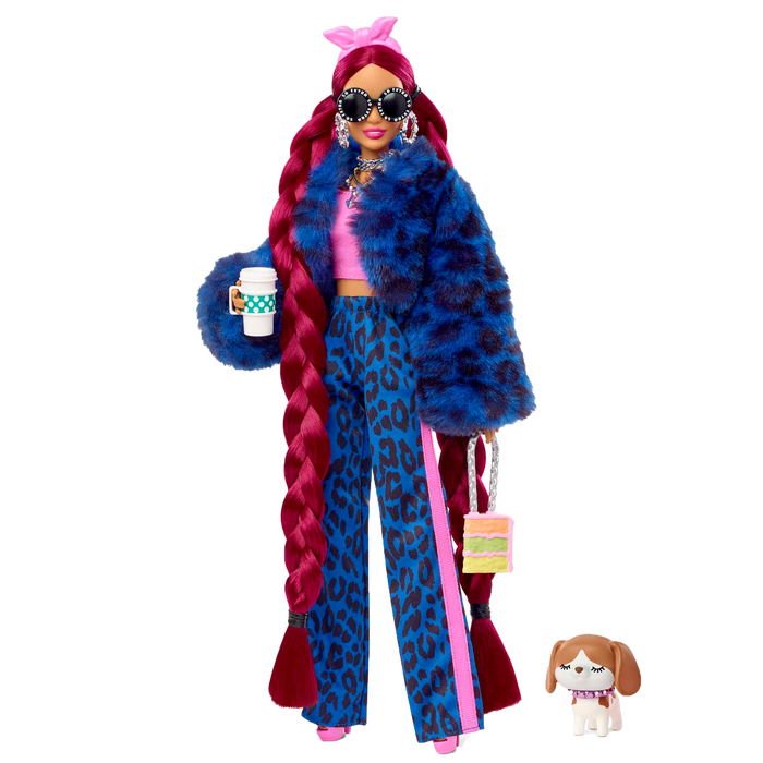 Barbie Extra Doll With Burgundy Braids