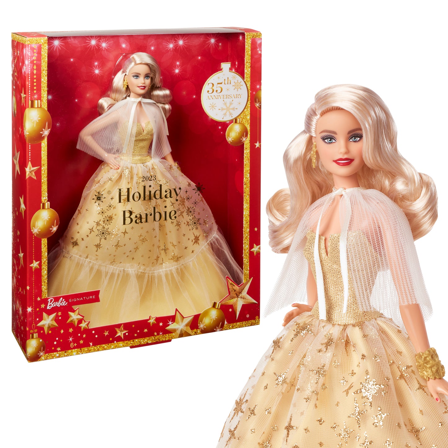 2023 Holiday BARBIE Doll, Blond Hair