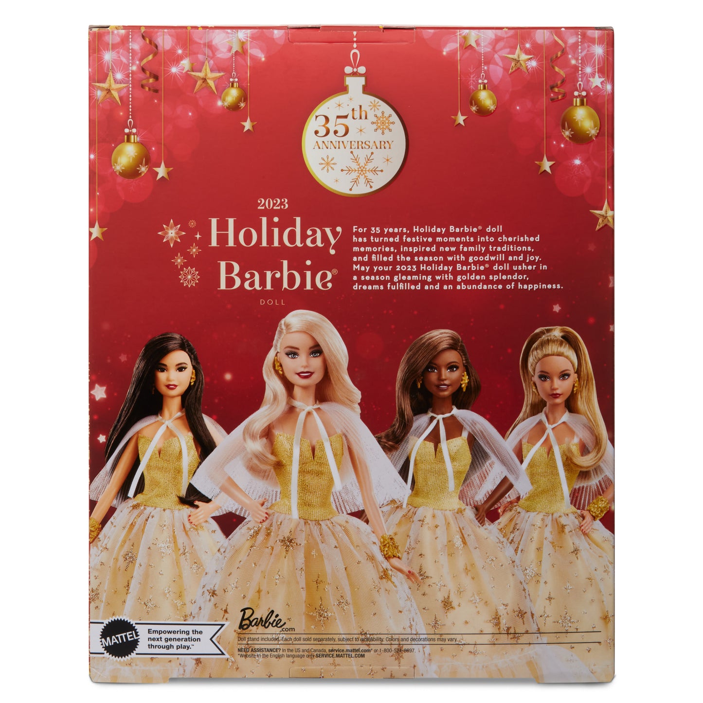 2023 Holiday BARBIE Doll, Blond Hair