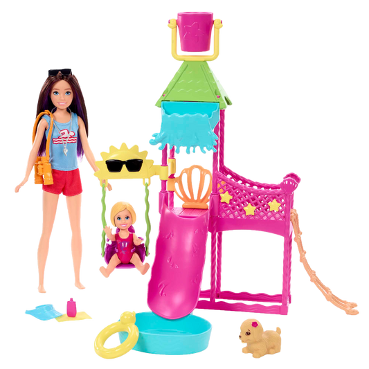 Barbie Skipper First Jobs Doll and Accessories, Waterpark Playset