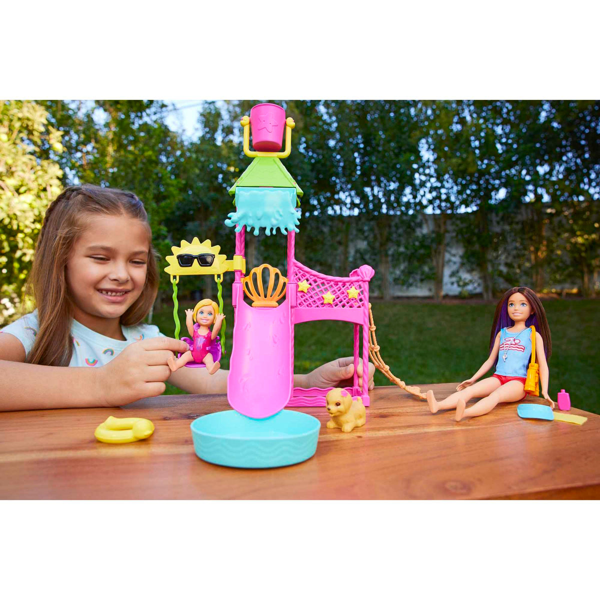 Barbie Skipper First Jobs Doll and Accessories, Waterpark Playset
