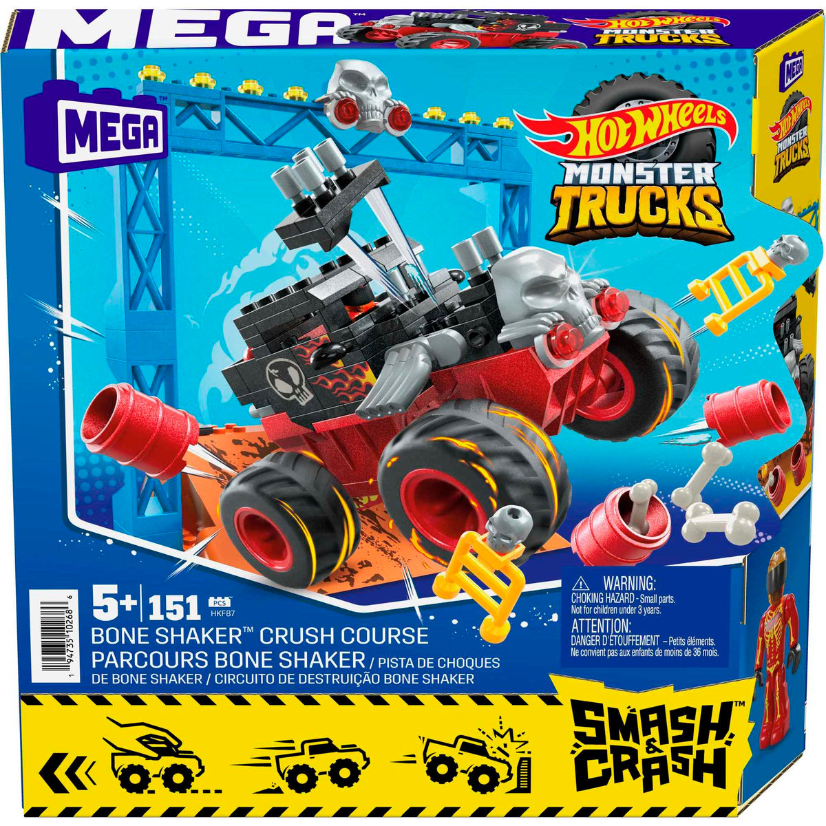 MEGA Hot Wheels Smash n Crash Bone Shaker Crush Course - Assorted*