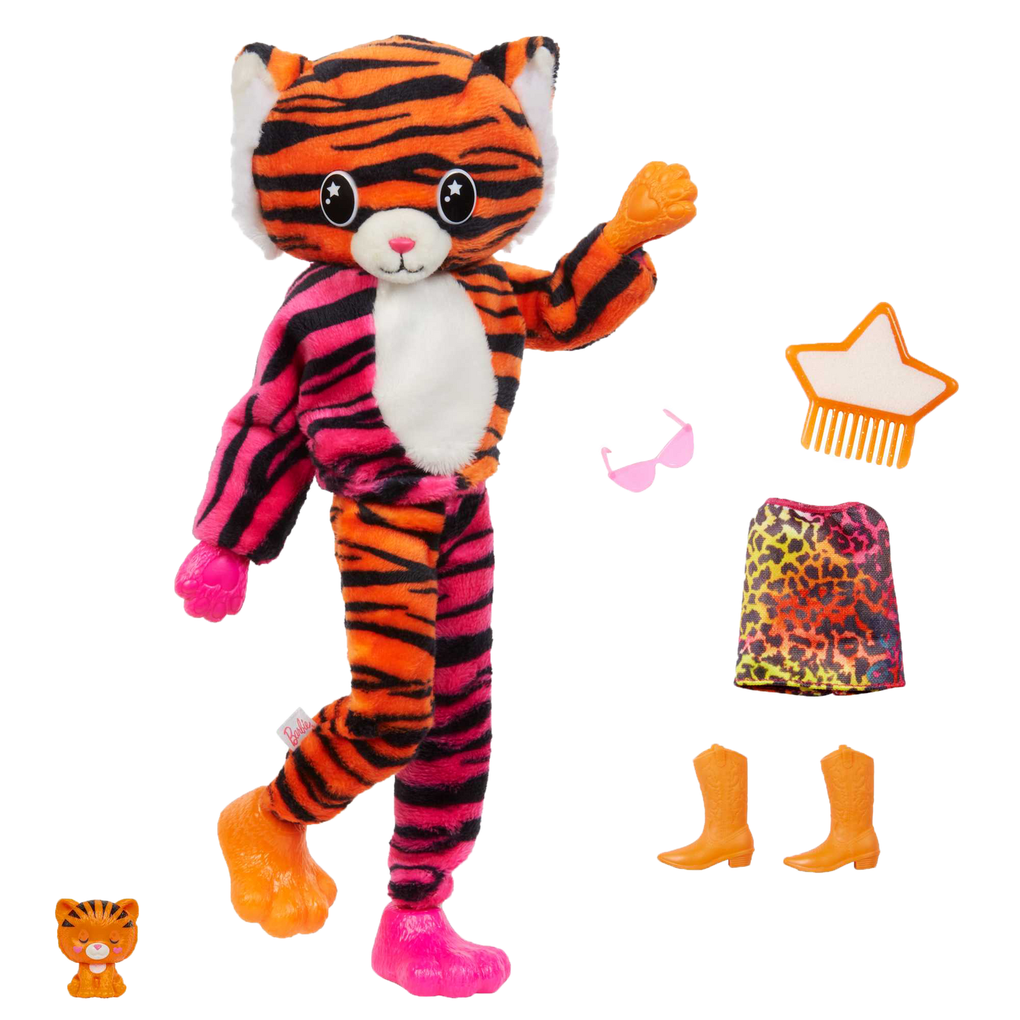 Barbie Cutie Reveal Jungle Series Doll - Tiger Themed