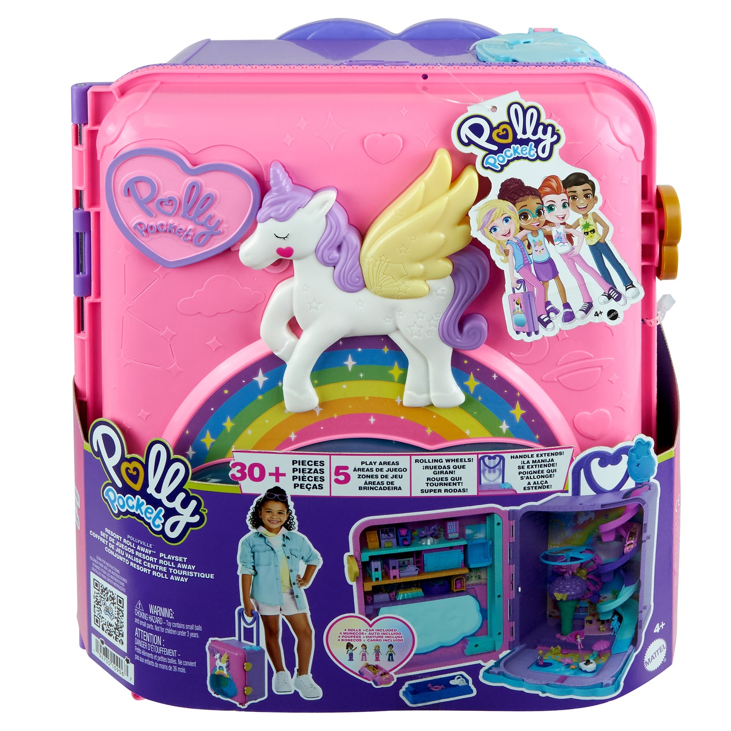 Polly Pocket Pollyville Resort Rollaway Playset