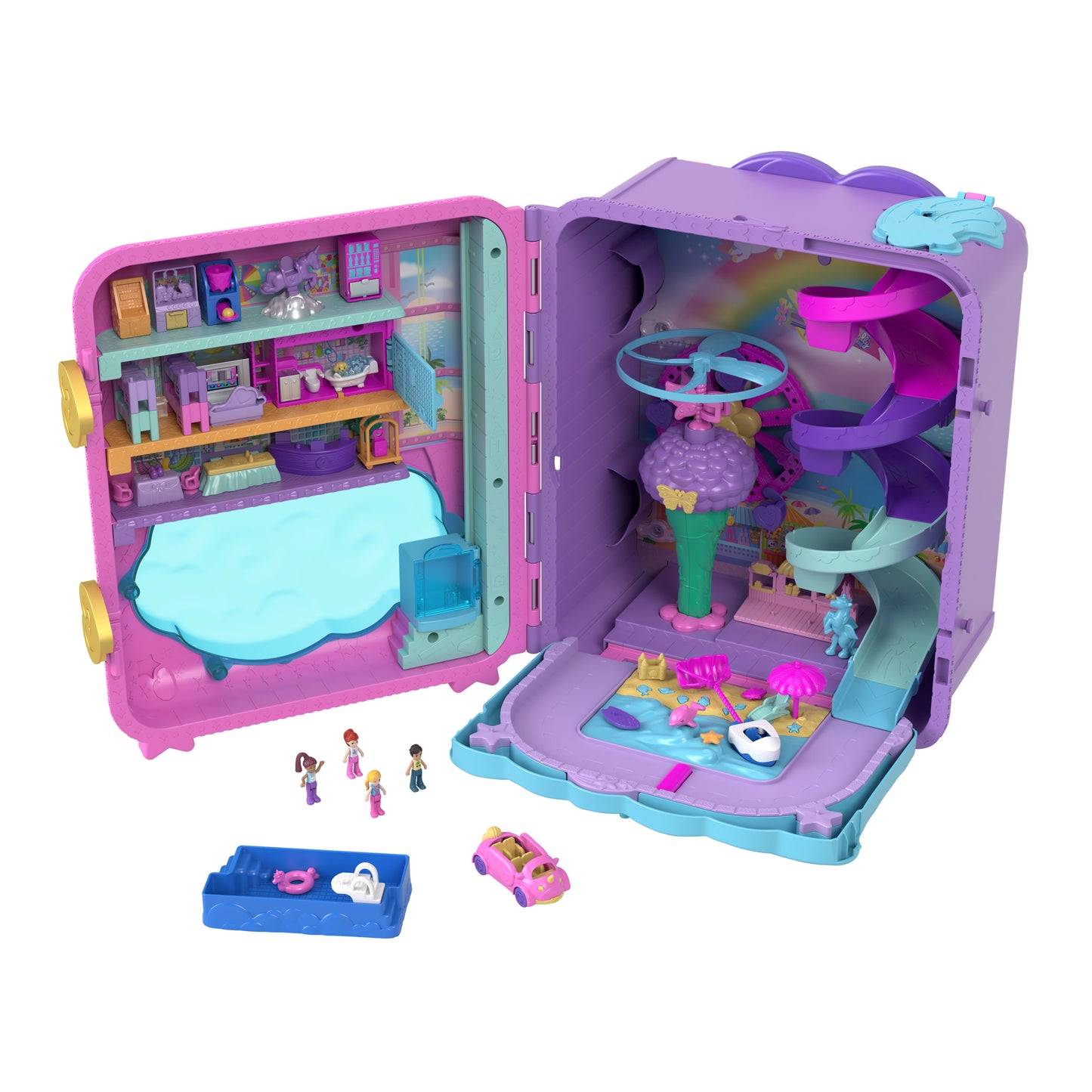 Polly Pocket Pollyville Resort Rollaway Playset