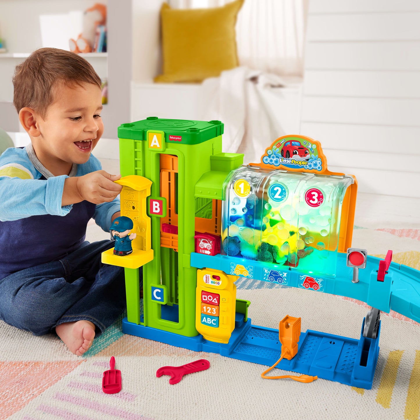 Fisher-Price Little People Toddler Playset with Figures & Toy Car