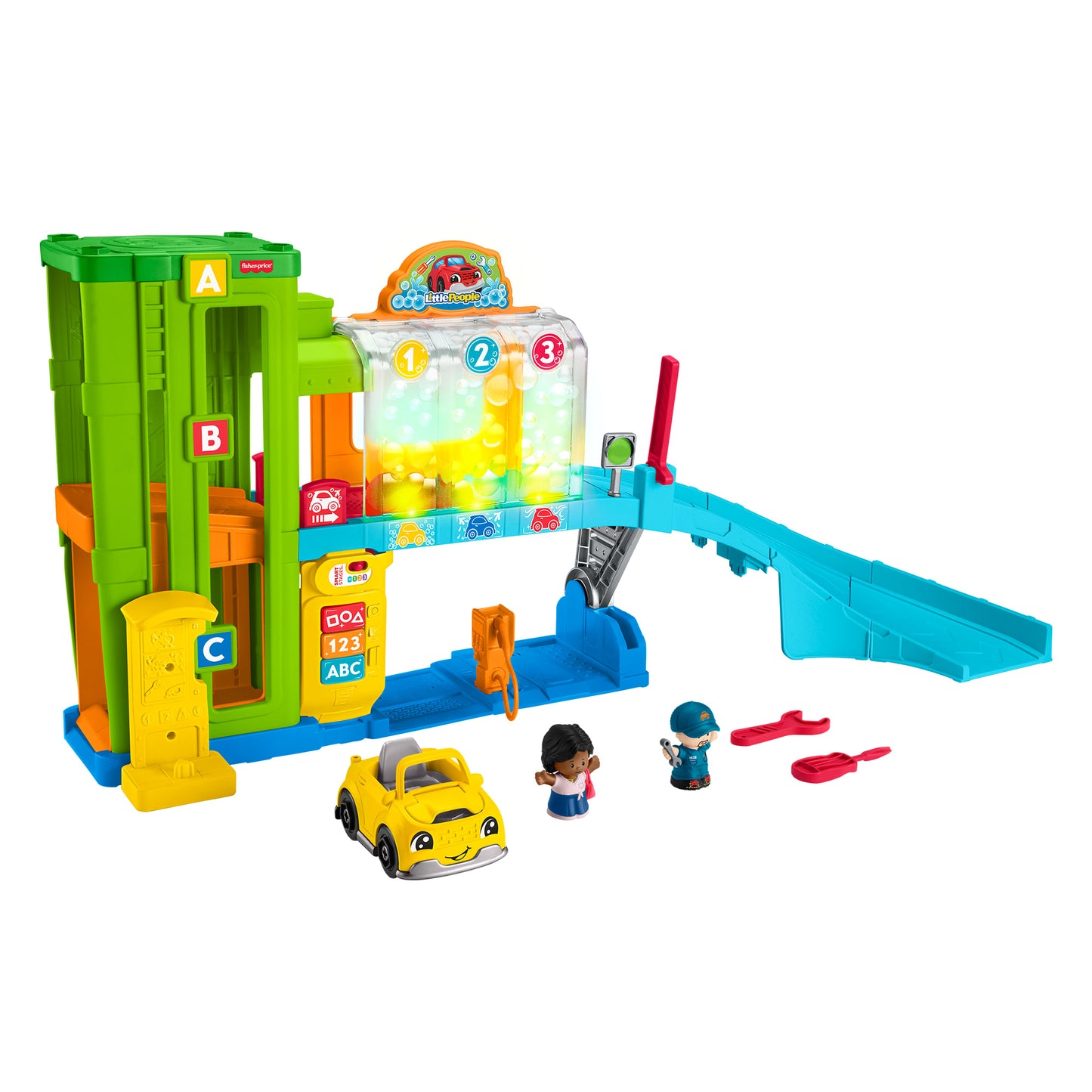 Fisher-Price Little People Toddler Playset with Figures & Toy Car