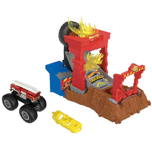 Hot Wheels Monster Trucks Arena Smashers Challenge Playset - Assorted*