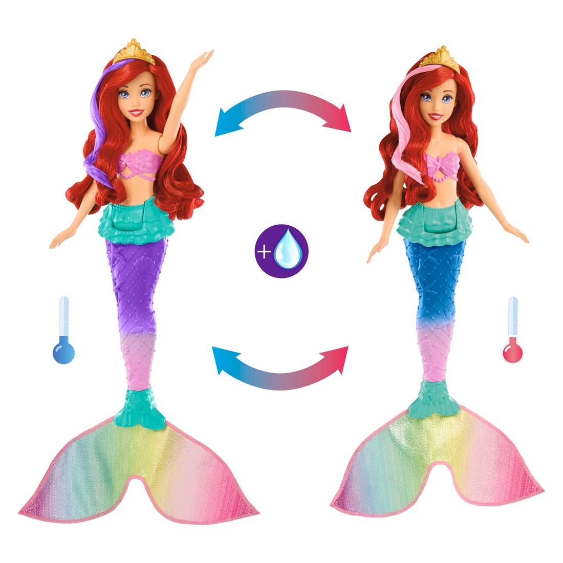 Disney Princess Swim Splash Ariel Doll – Shop Mattel Australia