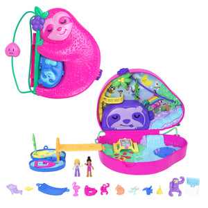 Polly Pocket Sloth Family 2-In-1 Purse Compact