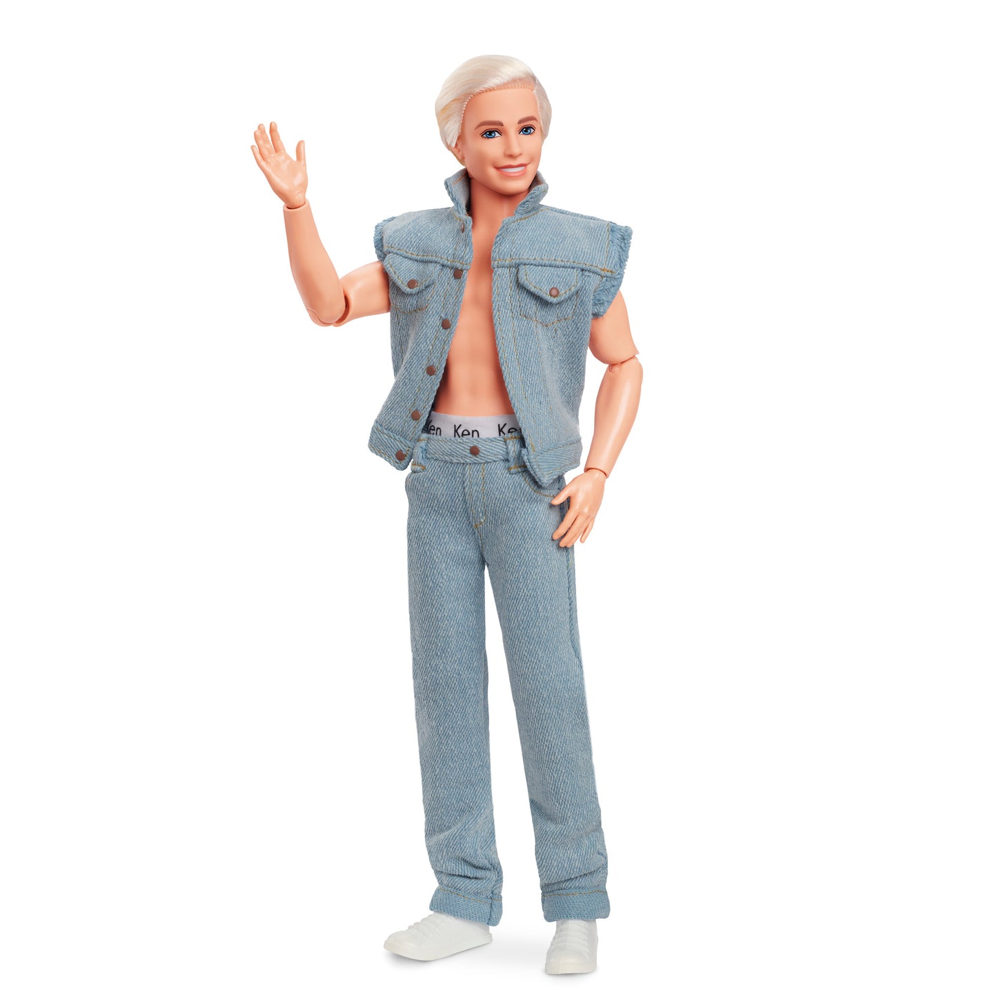 Barbie Movie Ken Doll Wearing Denim Matching Set