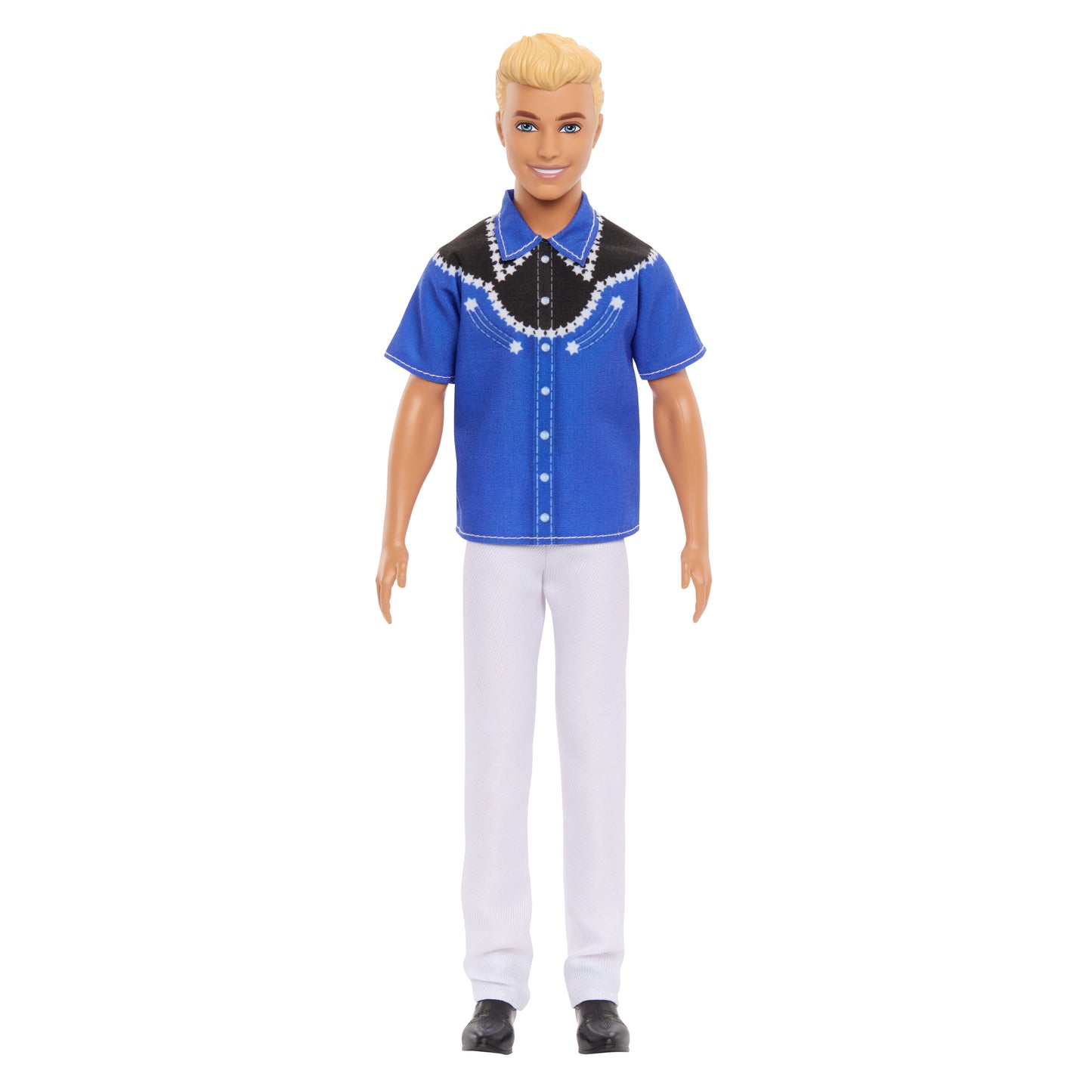 Barbie Fashionistas Ken Doll #226, Blonde Fashion Doll with Western Look, 65th Anniversary