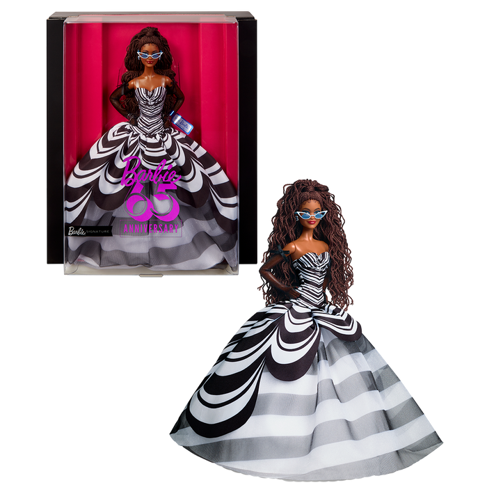 Barbie Signature 65th Anniversary Collectible Doll with Brown Hair and Shop Mattel Australia