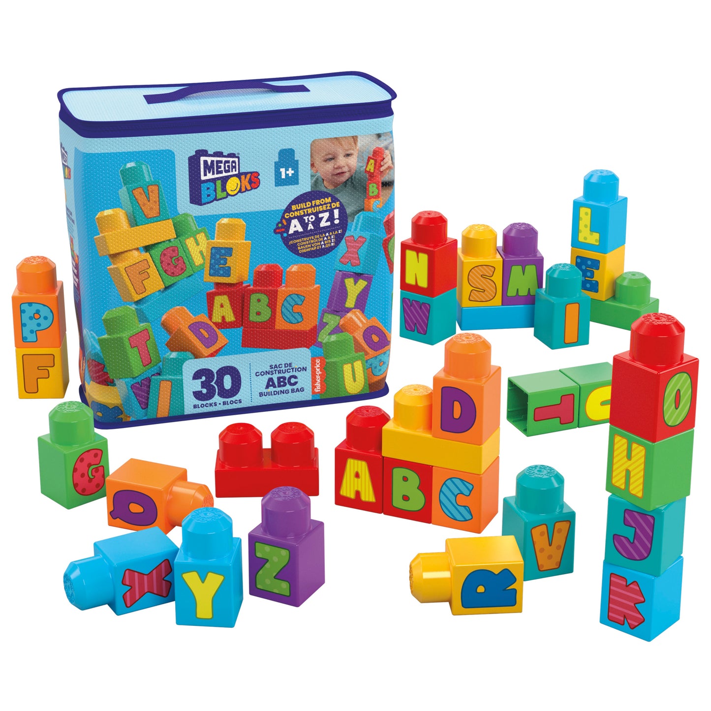 Mega Bloks Abc Building Bag