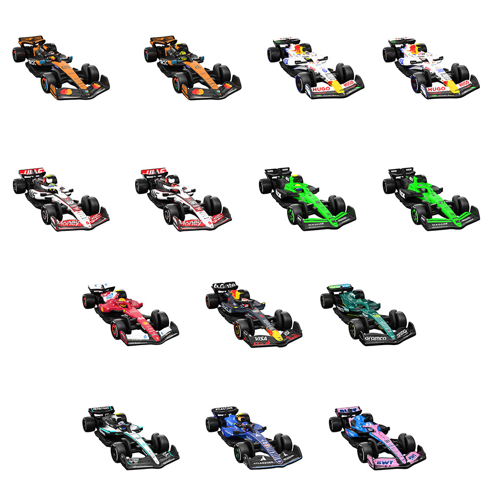 Bundle: Hot Wheels Formula 1 Collectible Team Cars - 14 Cars
