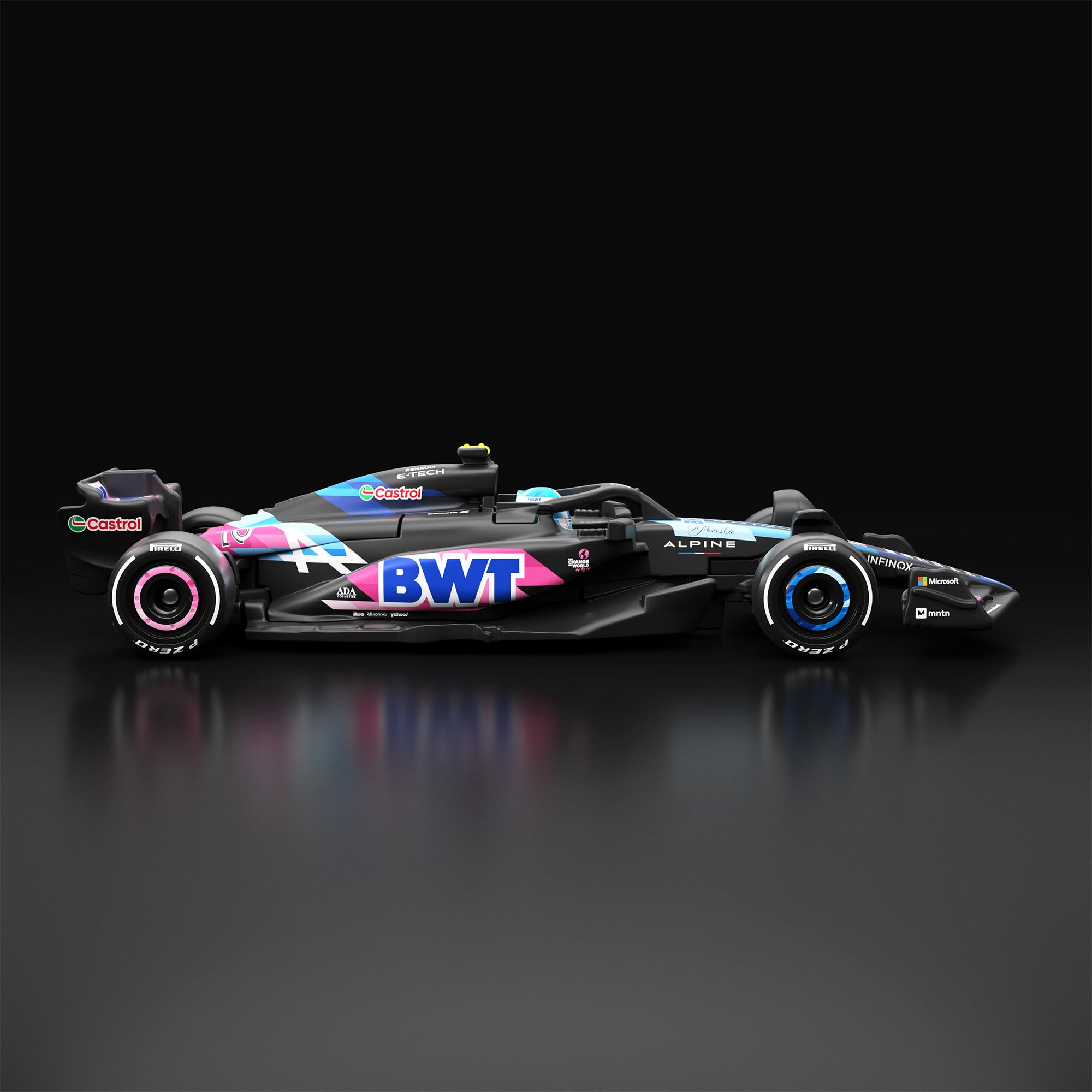 Voiture Miniature Sparky 1:64 Alpine F1 Team A524 2024 - Modèle BWT Avec étui Et Stand