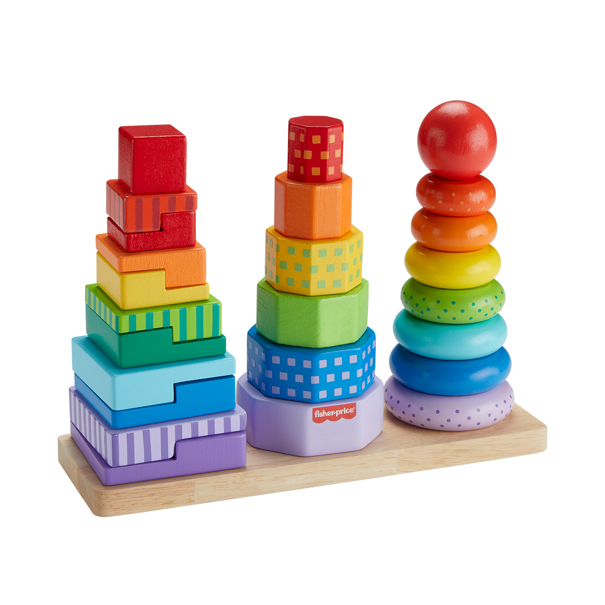 FisherPrice Wooden Stacking Shape Sorter Shop Mattel Australia