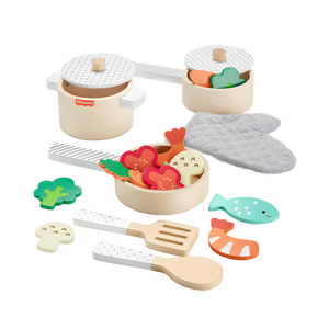 Fisher-Price Wooden Pots and Pans Set