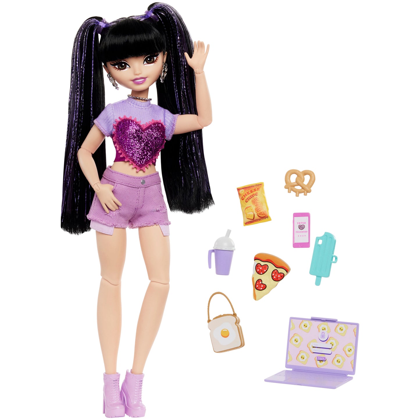 Barbie Dream Besties Renee Fashion Doll with 11 Food Themed Accessories